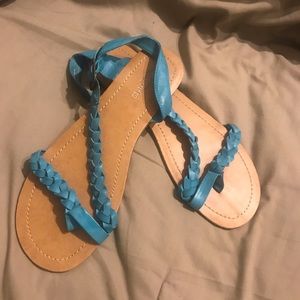 Teal sandals